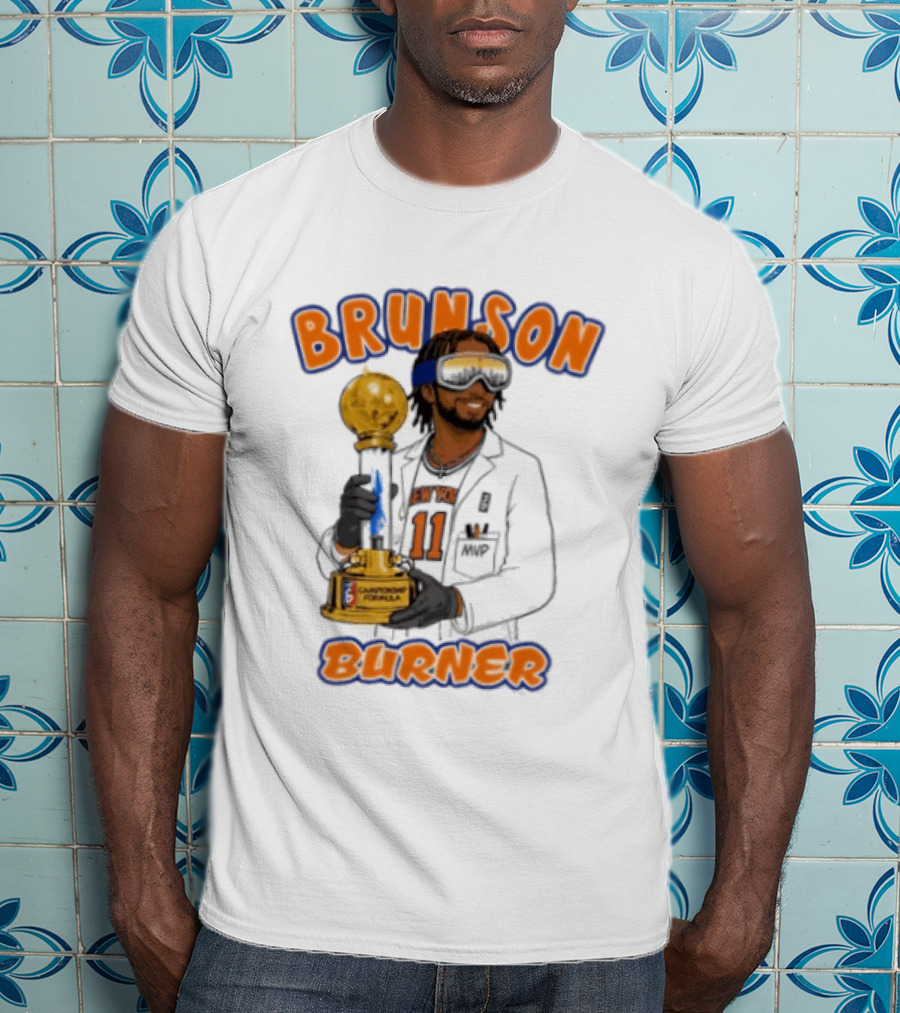Brunson Burner Jalen Brunson New York Knicks Championship Formula T-Shirt