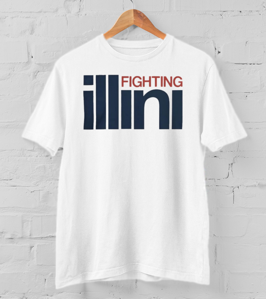 Illinois Fighting Illini Navy Blue And Orange T-Shirt