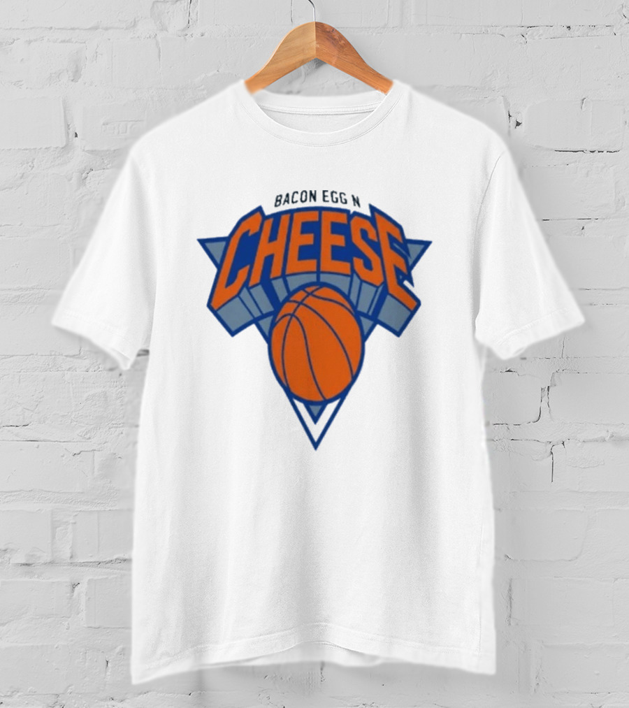 New York Knicks Bacon Egg N Cheese Basketball T-Shirt