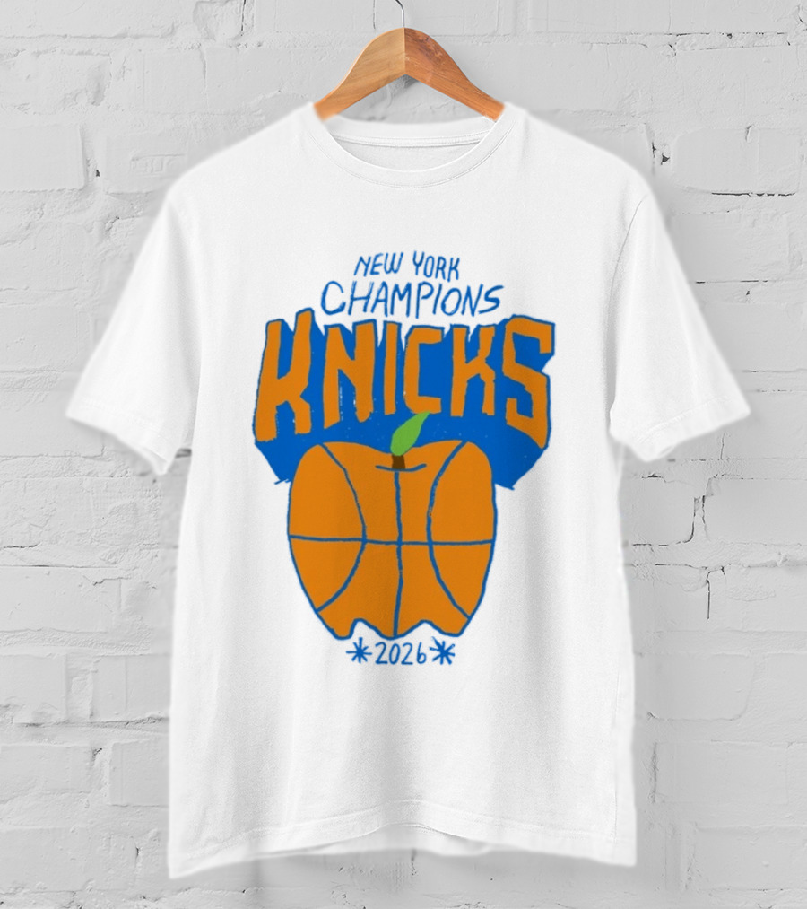 New York Champions Knicks Big Apple 2026 T-Shirt