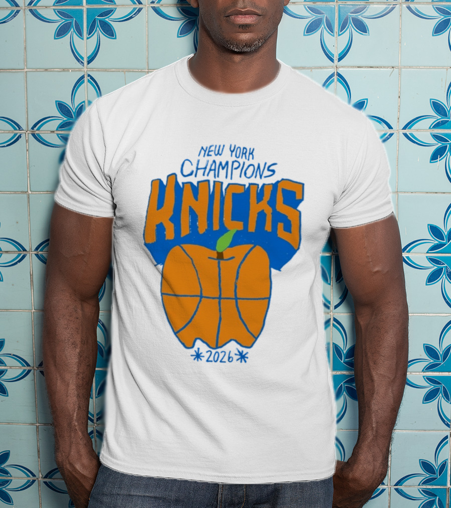 New York Champions Knicks Big Apple 2026 T-Shirt