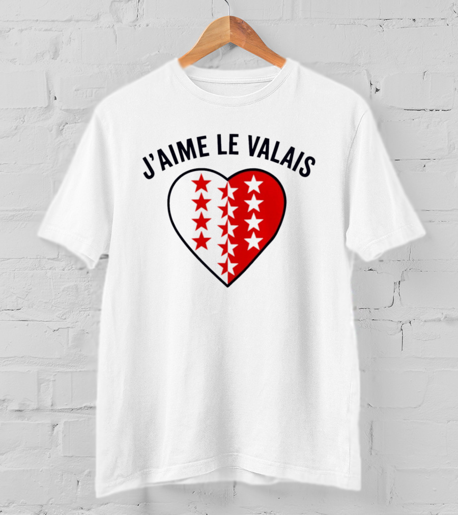 J'aime Le Valais Heart Stars T-Shirt
