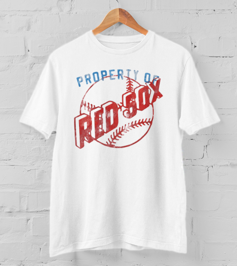Property Of Boston Red Sox Cooperstown Baseball Classic Red Sox XXL T-Shirt