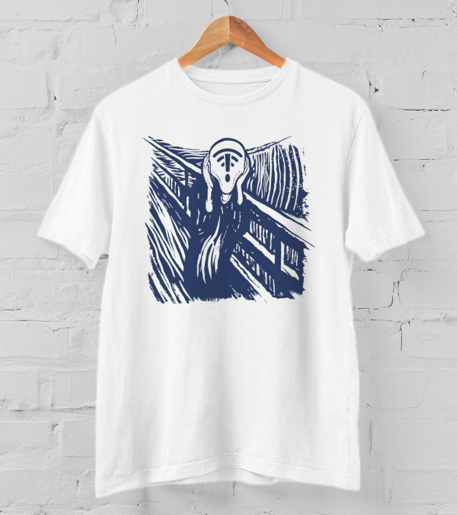The Scream WiFi Connection Signal Error Loss Iconic Expression T-Shirt