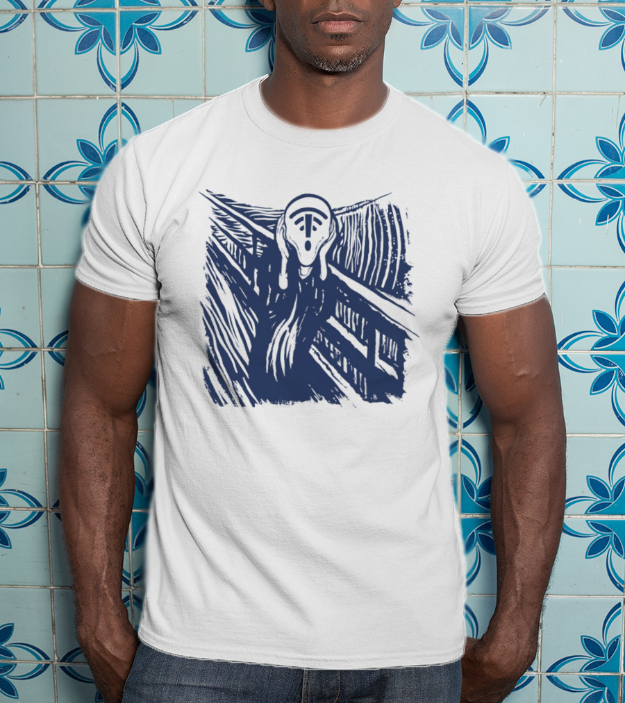 The Scream WiFi Connection Signal Error Loss Iconic Expression T-Shirt