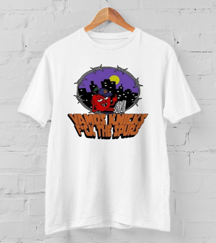 Vamos Knicks F*ck The Spurs New York City Basketball Fan T-Shirt