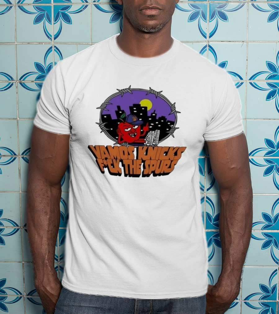 Vamos Knicks F*ck The Spurs New York City Basketball Fan T-Shirt