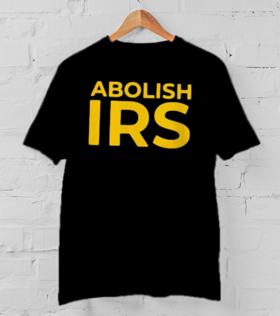 Abolish IRS Bold Yellow T-Shirt