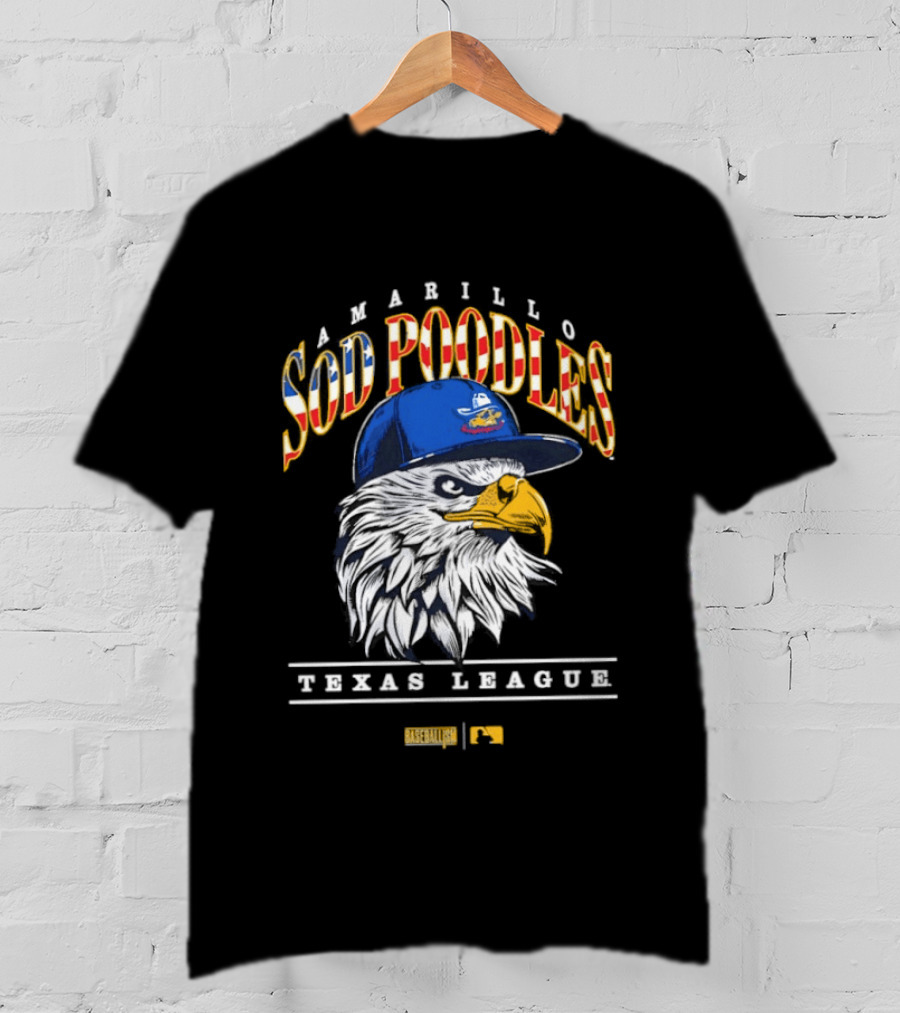 Amarillo Sod Poodles Eagle Texas League Baseballism T-Shirt