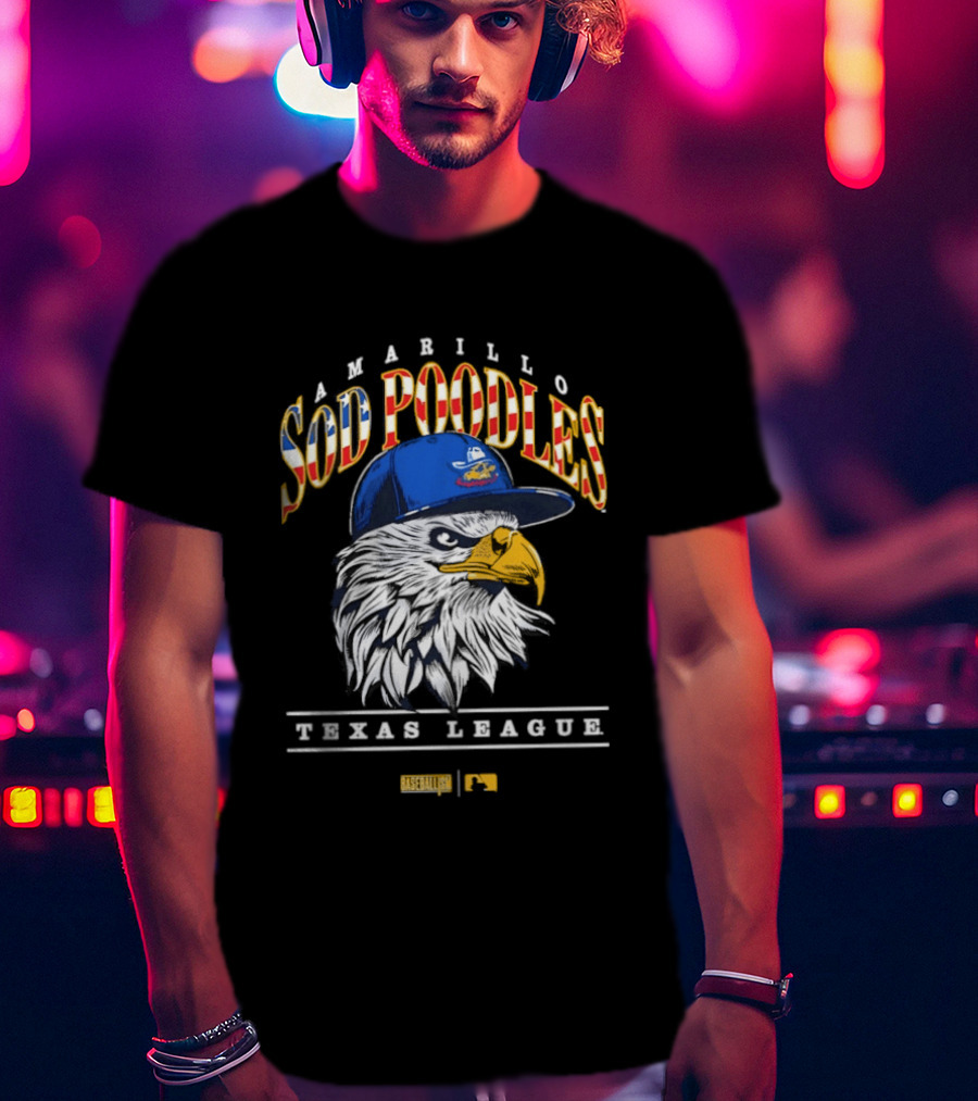 Amarillo Sod Poodles Eagle Texas League Baseballism T-Shirt