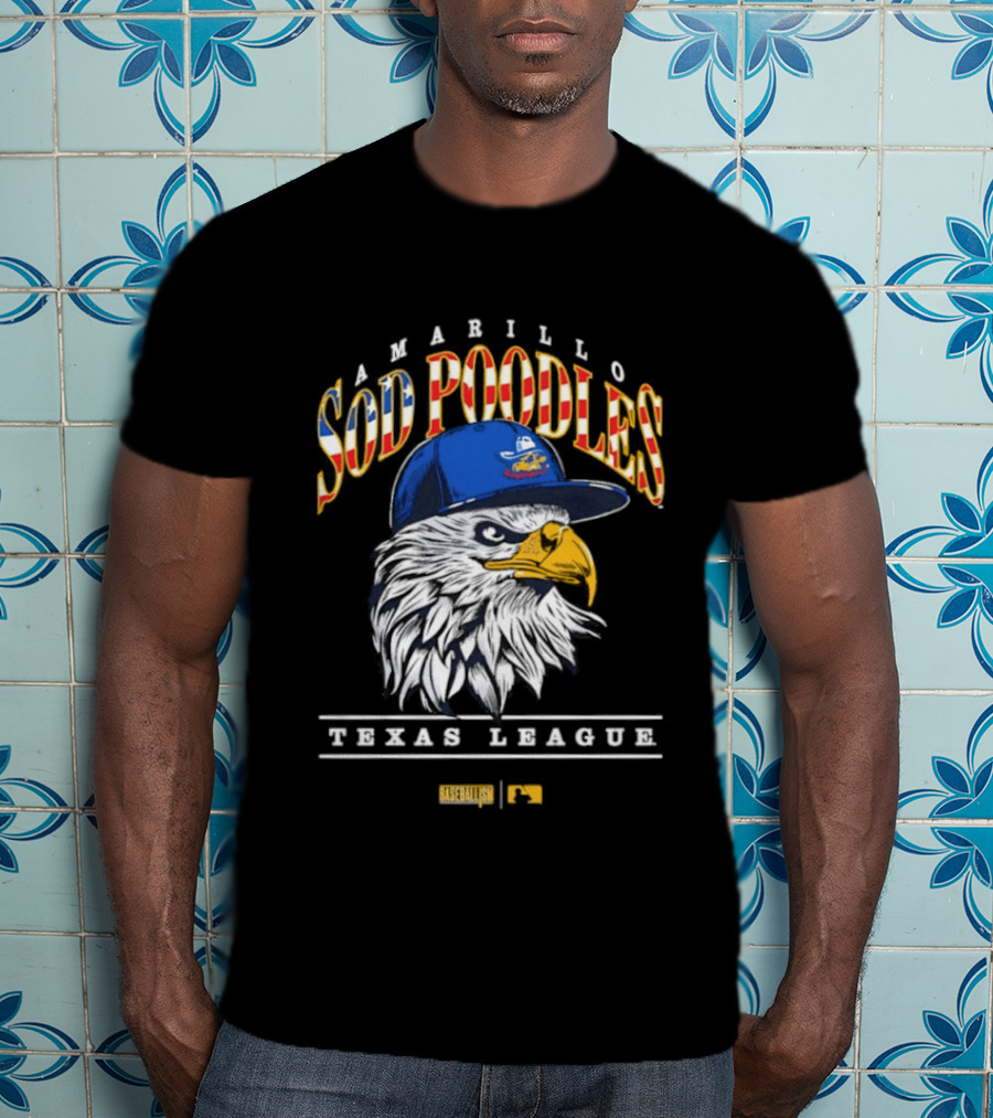 Amarillo Sod Poodles Eagle Texas League Baseballism T-Shirt