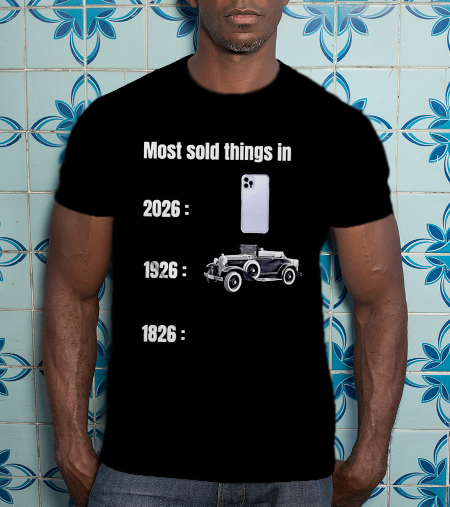 Most Sold Things 2026 IPhone 1926 Car 1826 T-Shirt