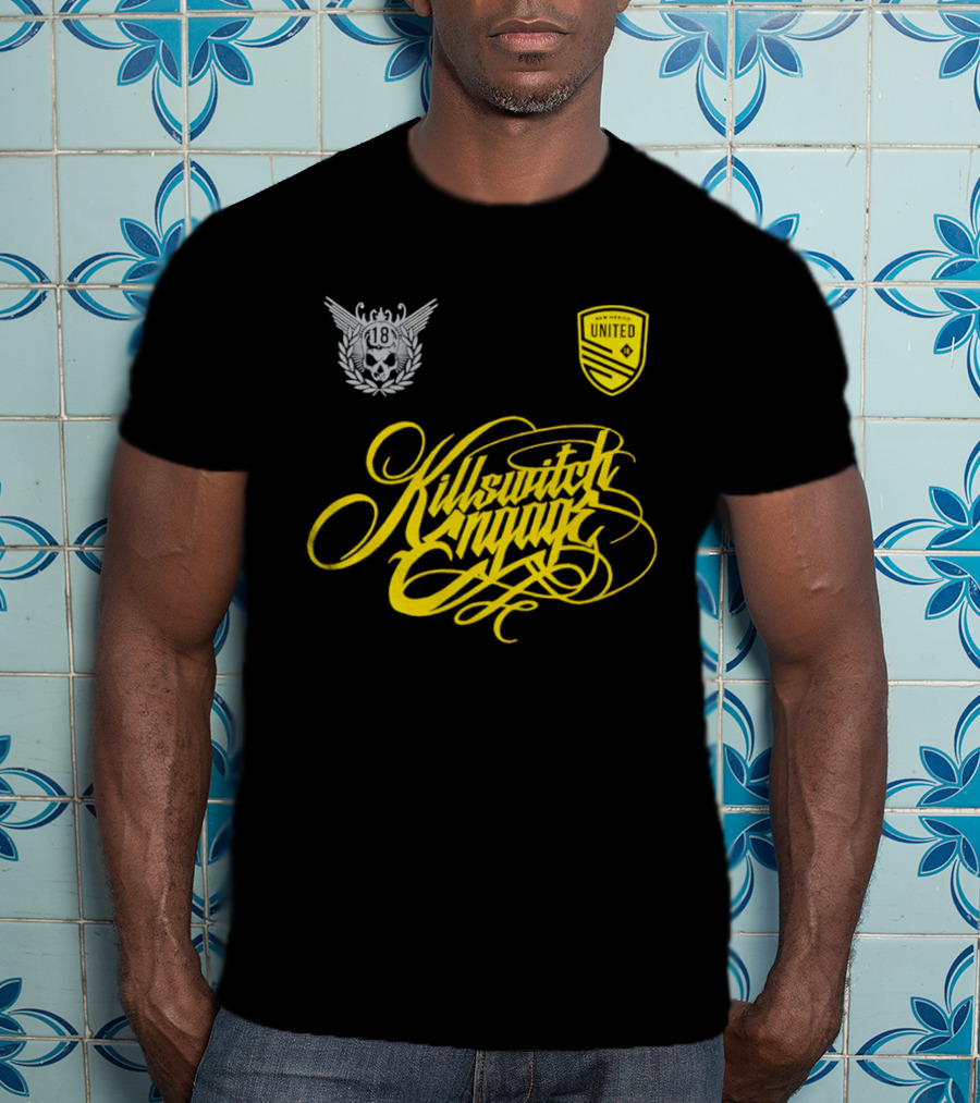 New Mexico United Killswitch Engage Collaboration Crest And Script T-Shirt