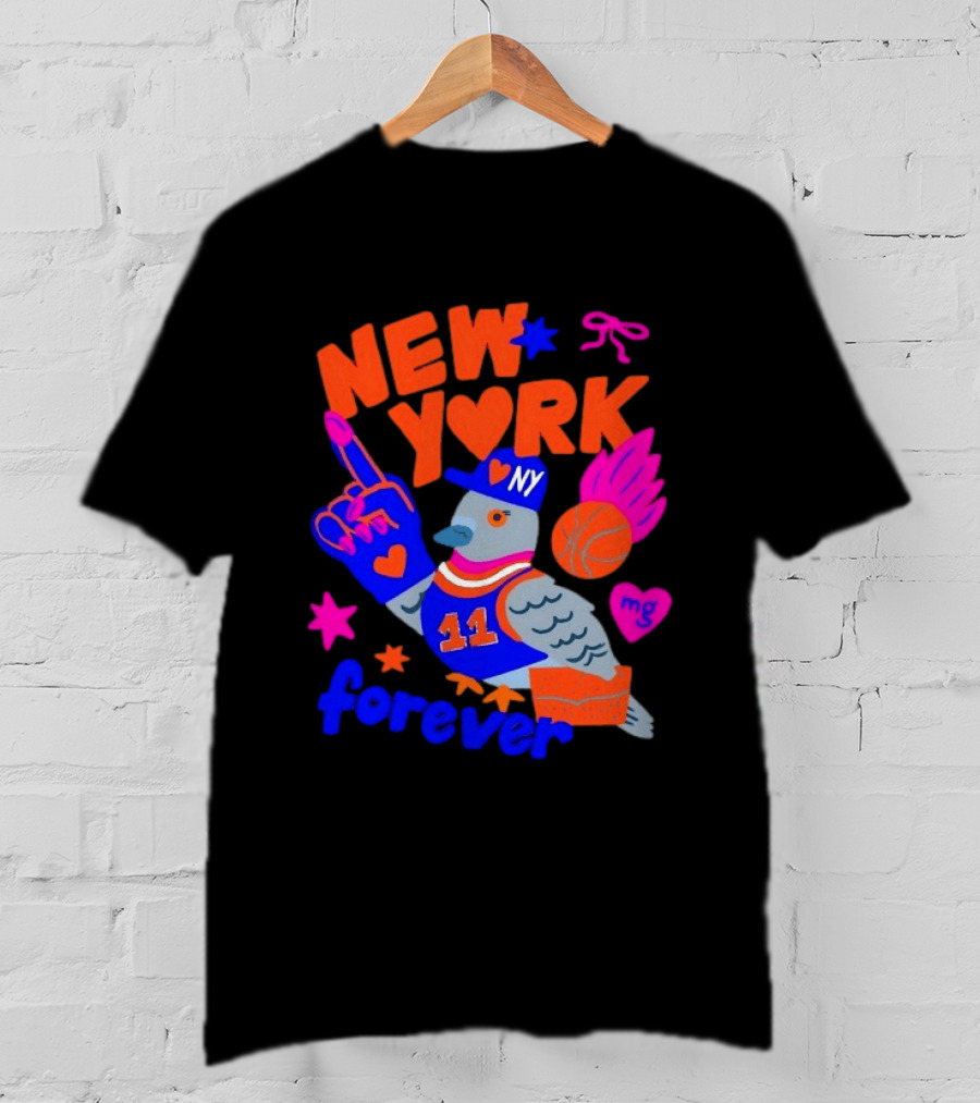 New York Knicks Jalen Brunson Pigeon Love Forever T-Shirt