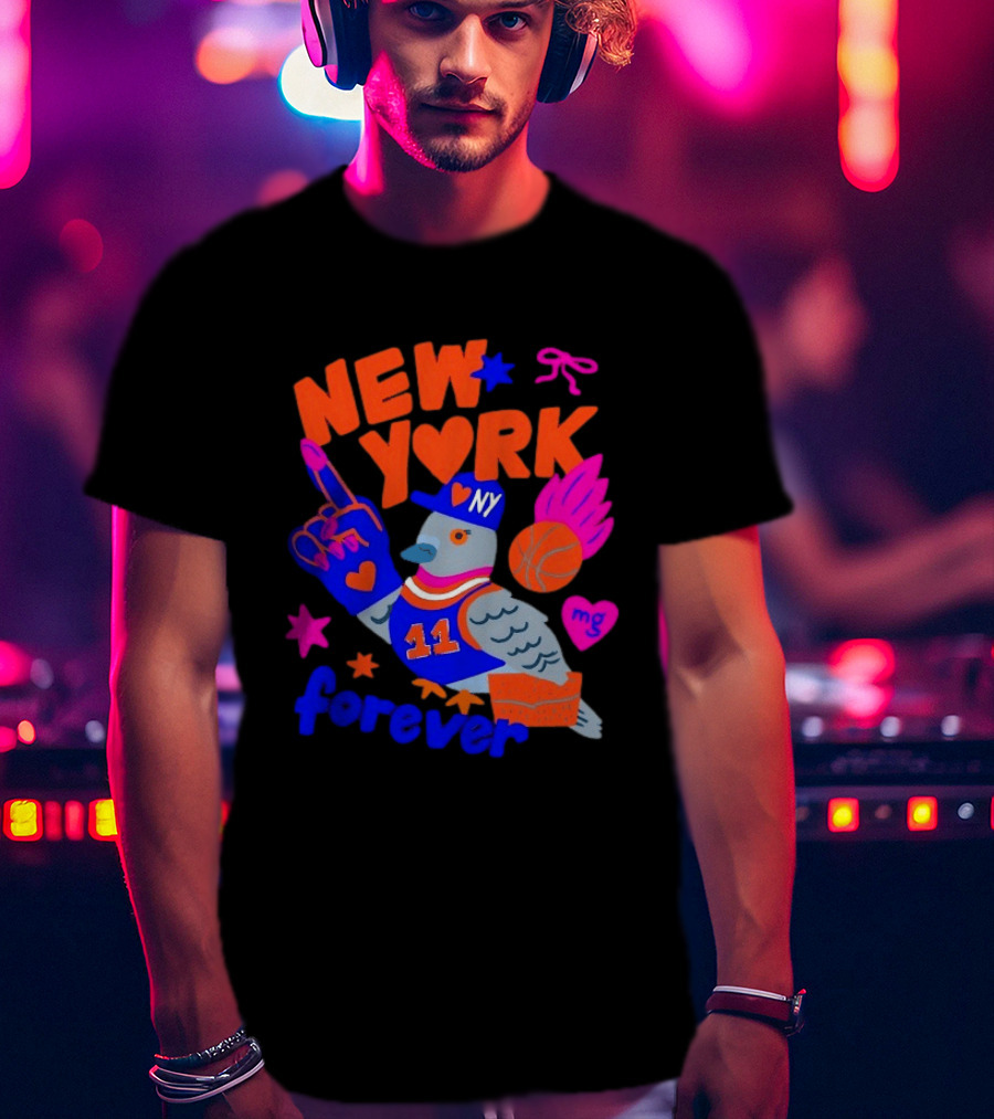 New York Knicks Jalen Brunson Pigeon Love Forever T-Shirt
