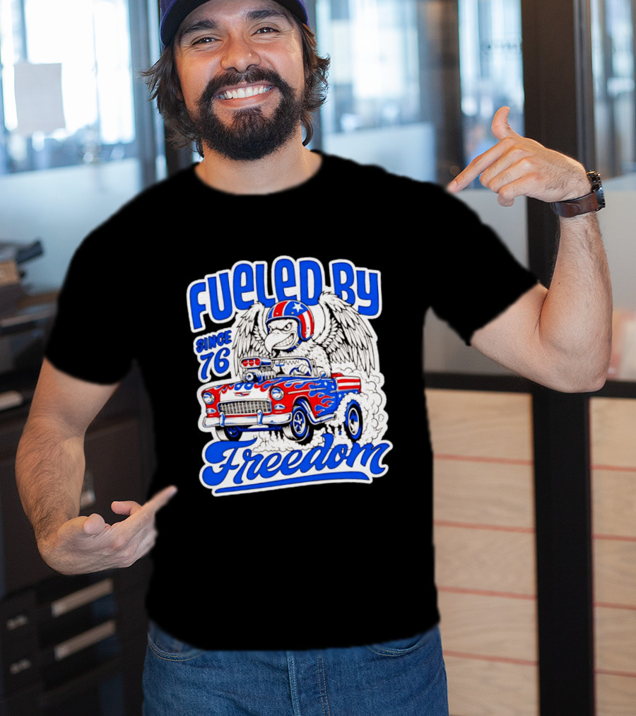 Fueled By Freedom Eagle Hot Rod USA Since 76 T-Shirt