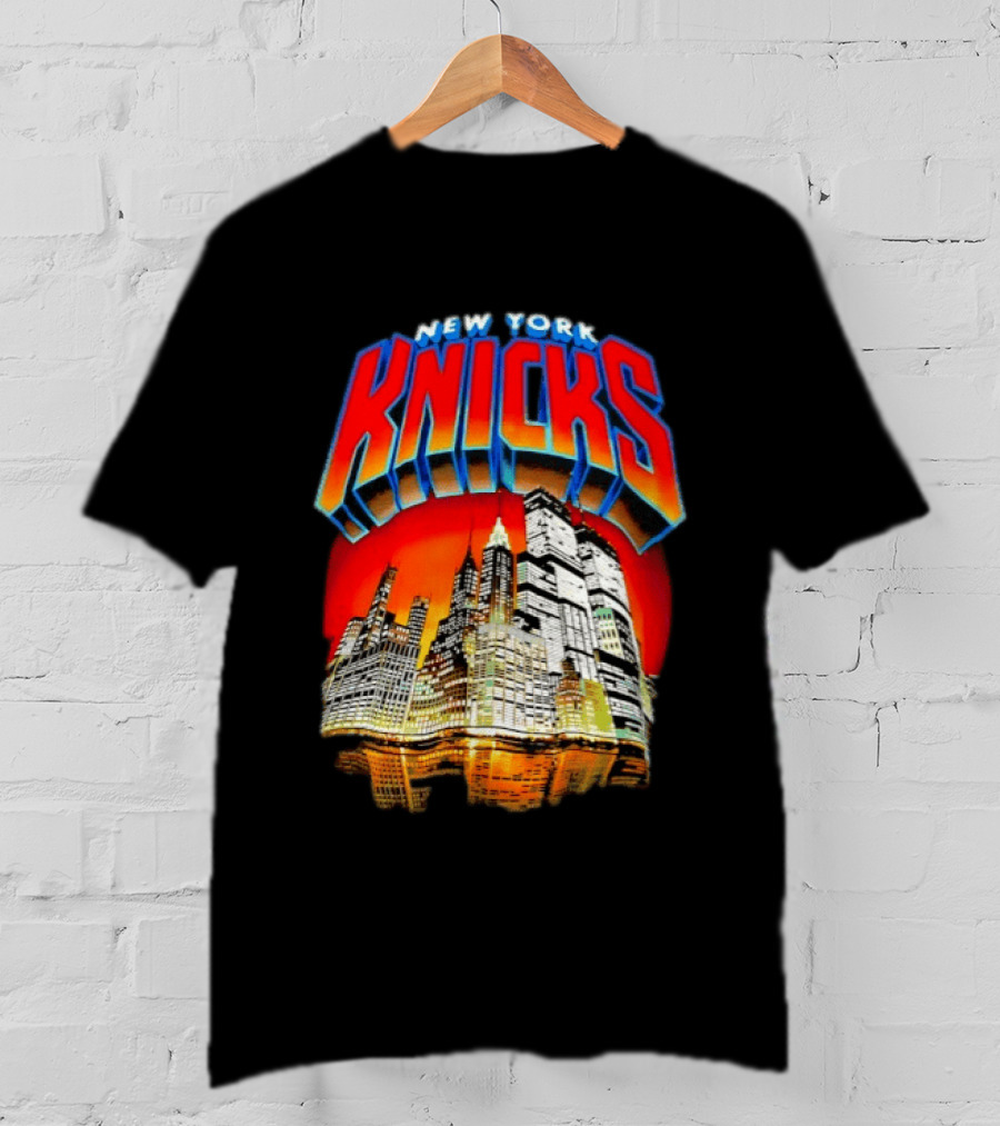 New York Knicks City Skyline Nightscape T-Shirt