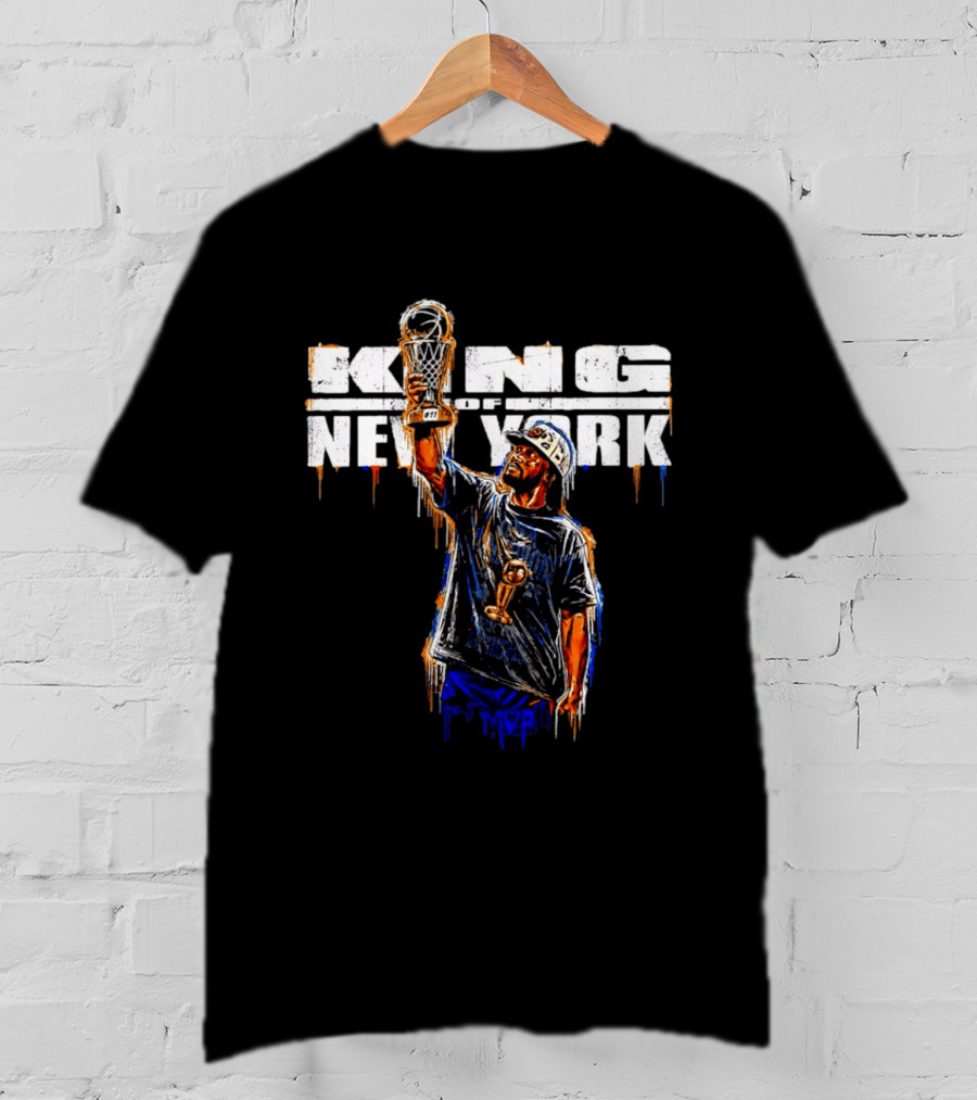 King Of New York Jalen Brunson MVP New York Knicks 2026 Paint T-Shirt