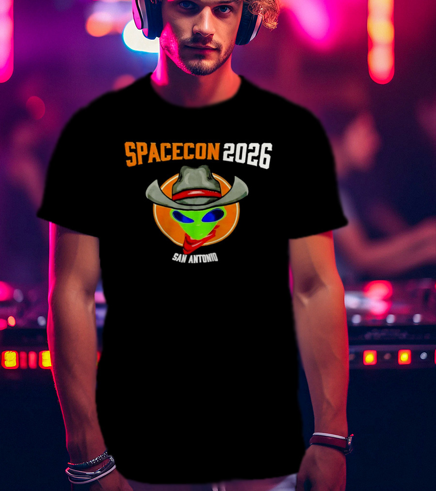 Spacecon 2026 San Antonio Alien Cowboy T-Shirt