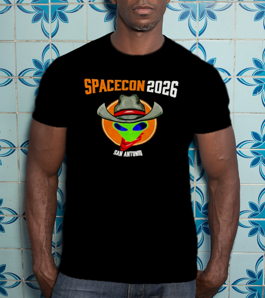 Spacecon 2026 San Antonio Alien Cowboy T-Shirt