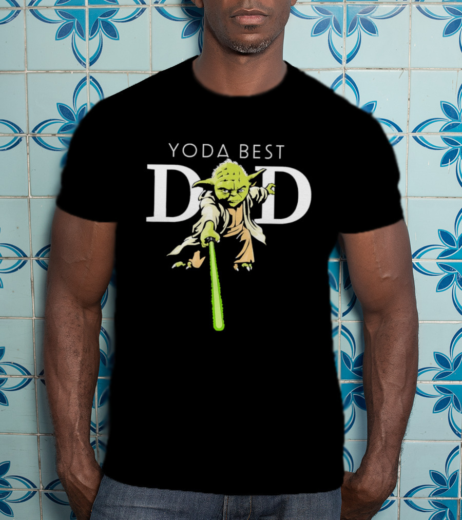 Star Wars Yoda Best Dad Jedi Master Father's Day T-Shirt