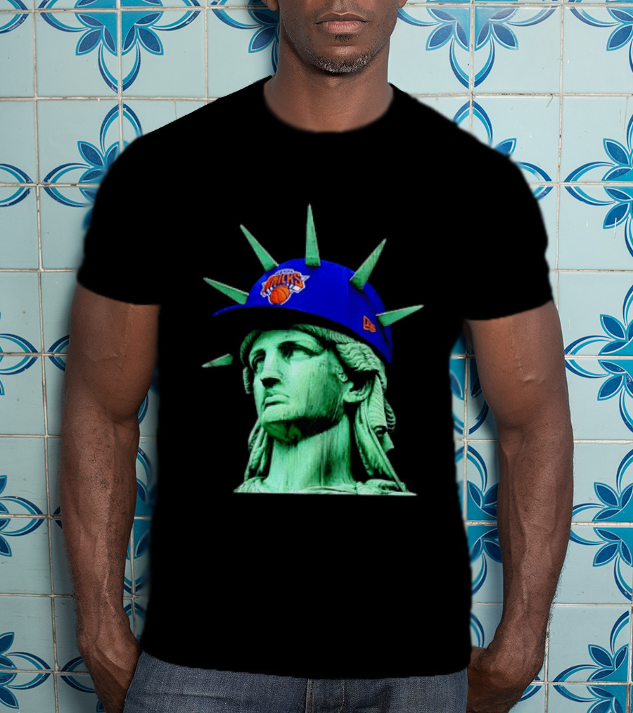 Statue Of Liberty New York Knicks Hat T-Shirt