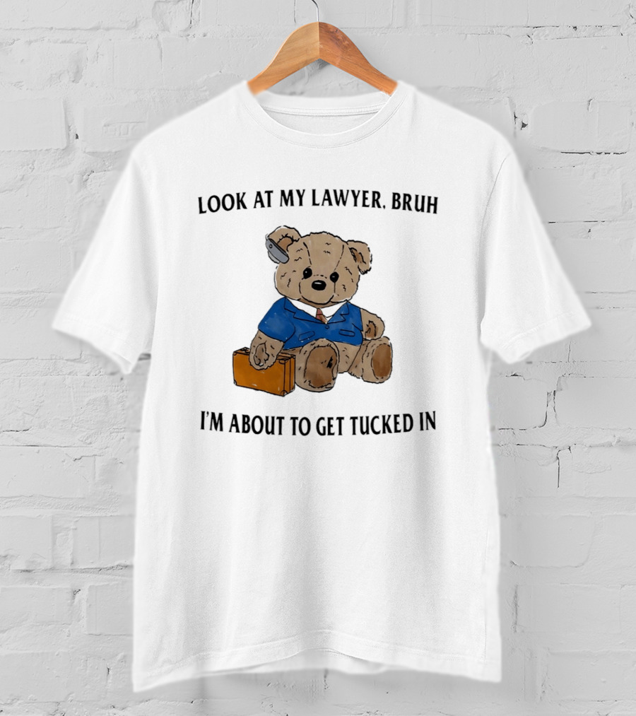 Bear Bracing For Bedtime With Lawyer Vibes T-Shirt