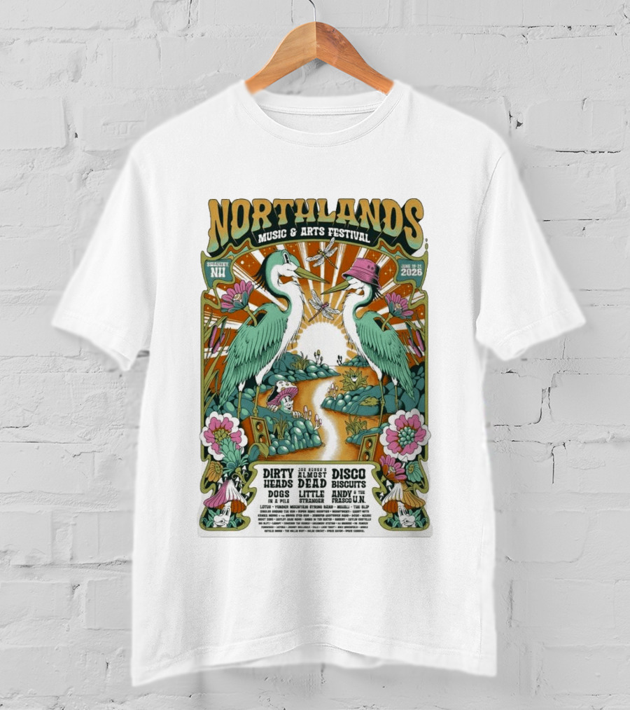 Northlands Music Arts Festival 2026 Swanzey NH Dirty Heads Disco Biscuits T-Shirt