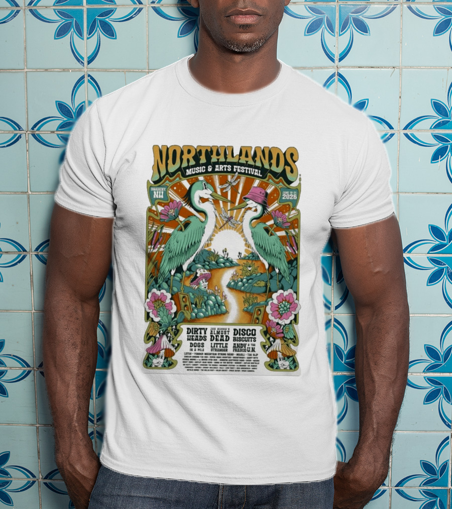 Northlands Music Arts Festival 2026 Swanzey NH Dirty Heads Disco Biscuits T-Shirt