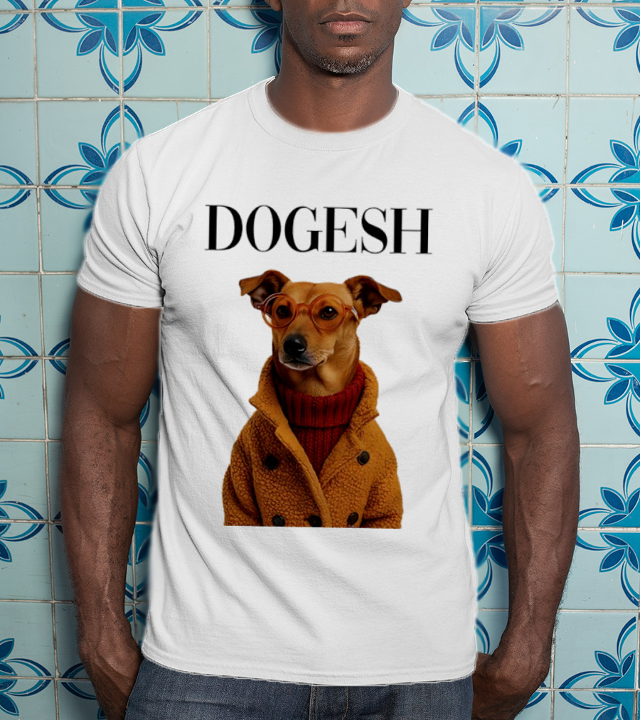 Dogesh Dapper Greyhound In Glasses And Coat T-Shirt