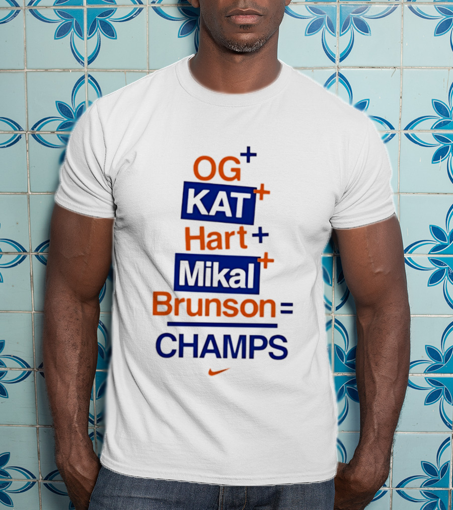 OG KAT Hart Mikal Brunson Champs Knicks 2026 T-Shirt
