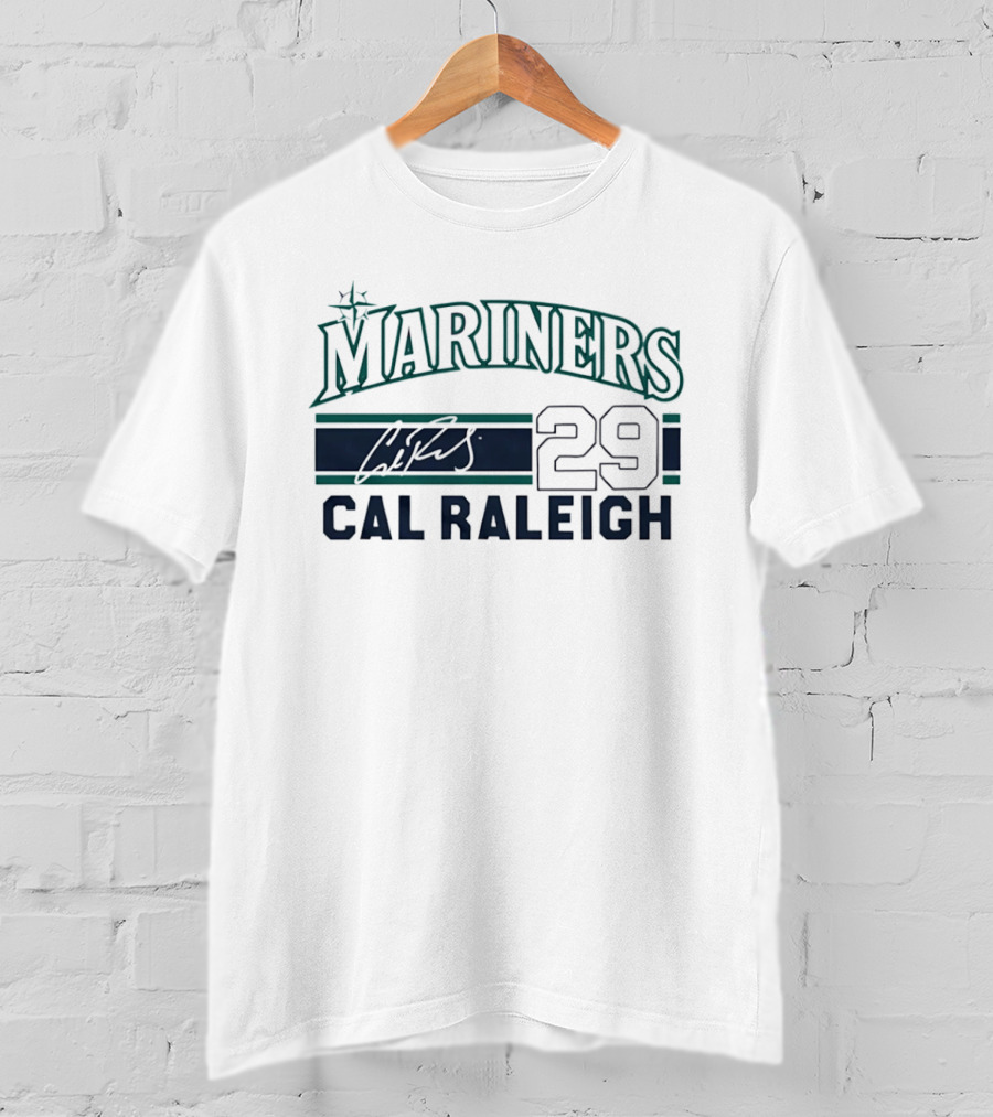 Seattle Mariners Mariners 29 Cal Raleigh T-Shirt