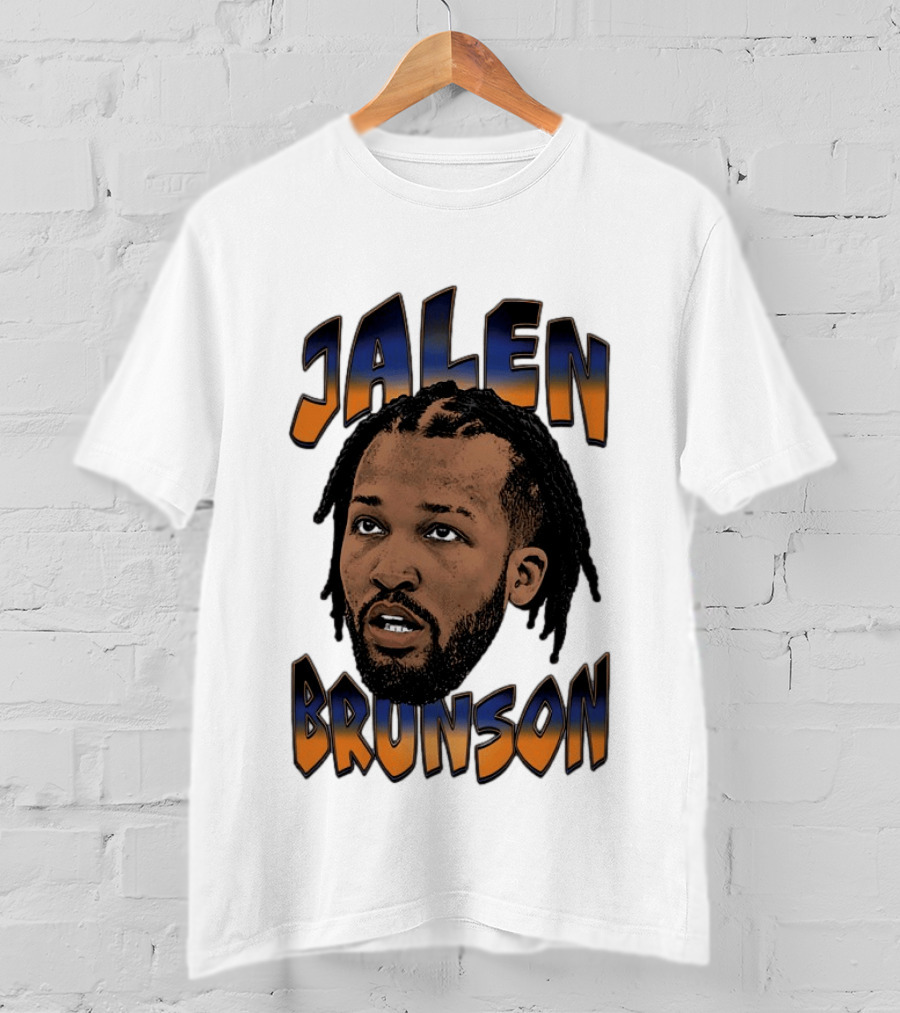 Jalen Brunson New York Knicks Player Big Face T-Shirt