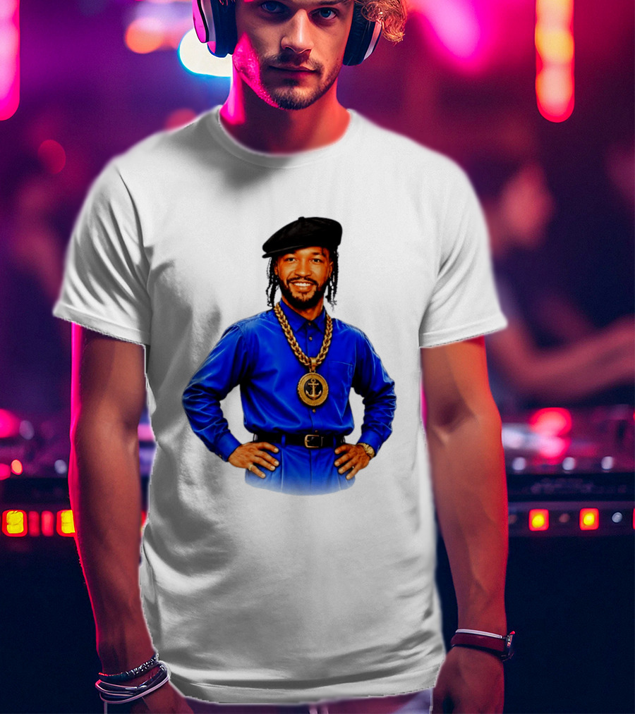 Jalen Brunson NY Knicks Always Business Never Personal Anchor Chain Beret Outfit T-Shirt