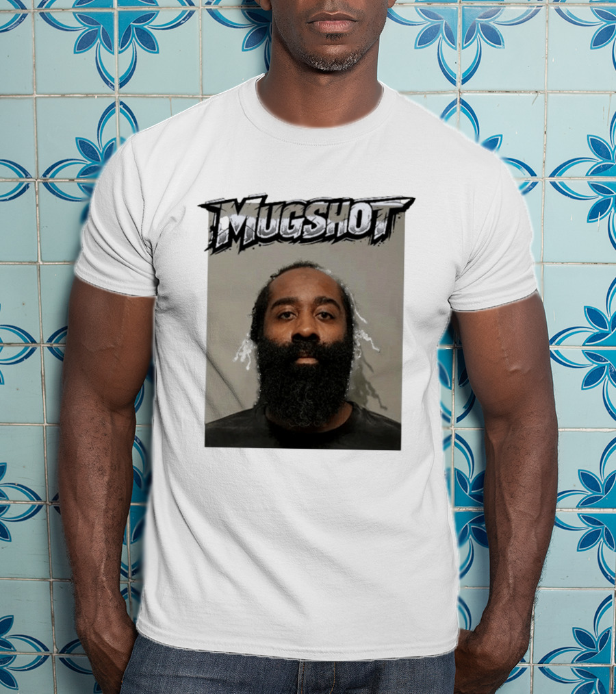 James Harden Shot Graphic Black And White T-Shirt