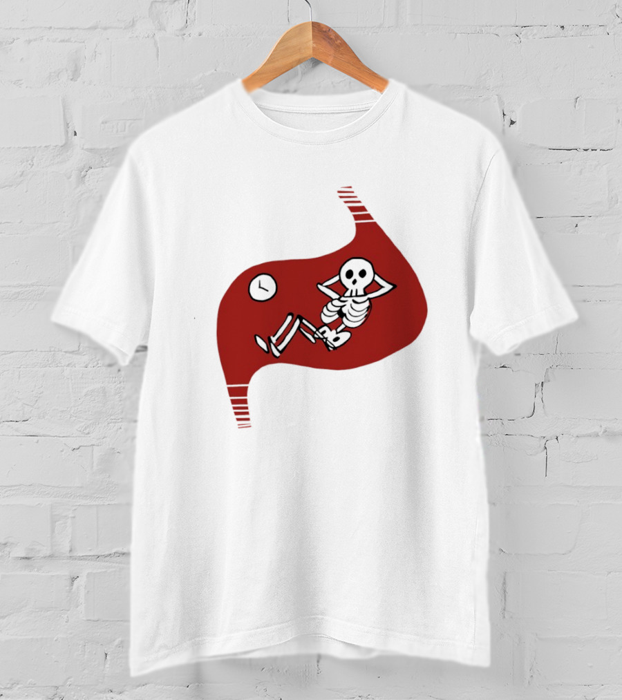 Tummy Time Skeleton With Fitness T-Shirt