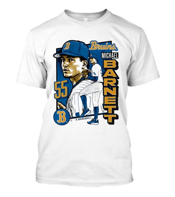 UCLA Bruins Michael Barnett 55 Baseball Pitcher T-Shirt