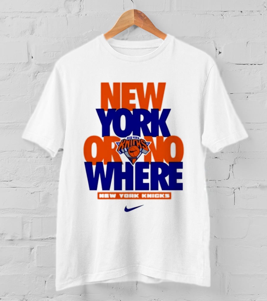 New York Or Nowhere New York Knicks 2026 AJ1 T-Shirt
