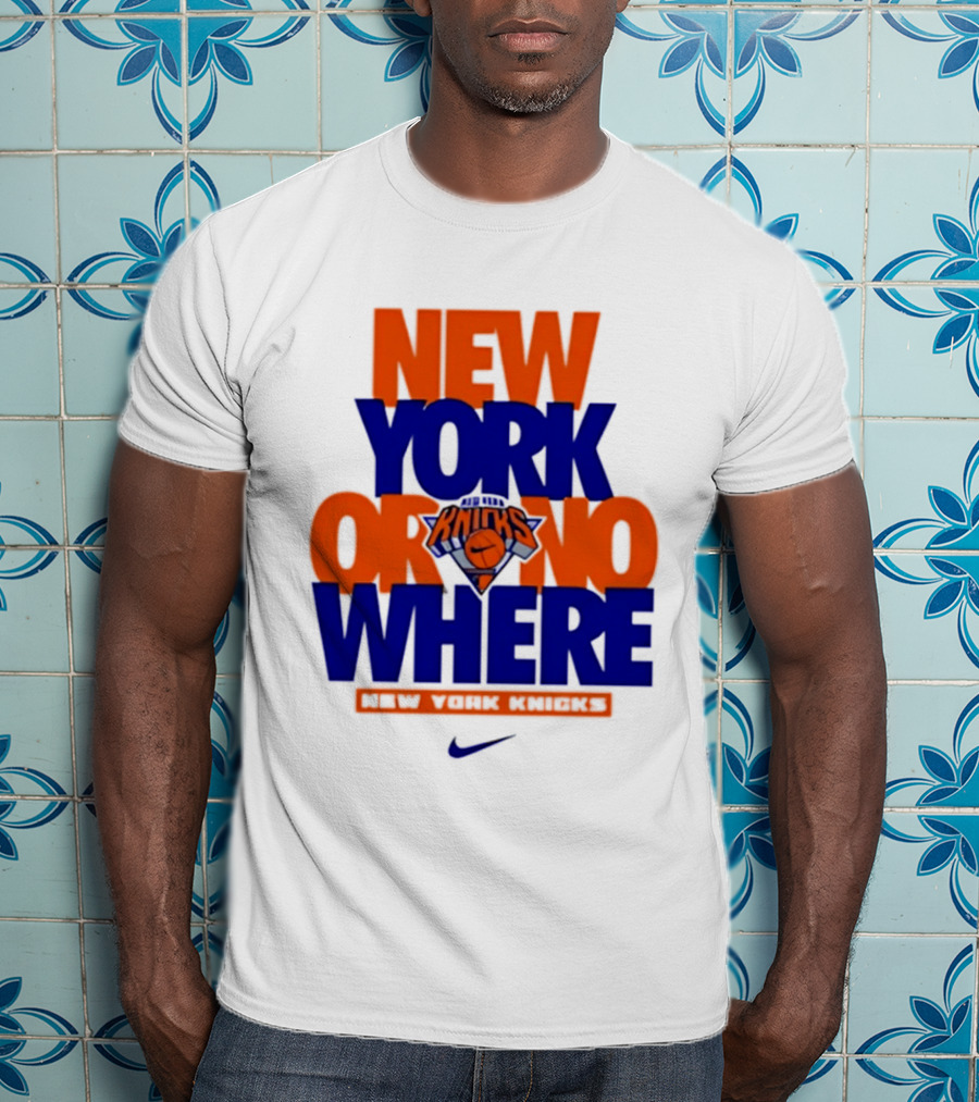 New York Or Nowhere New York Knicks 2026 AJ1 T-Shirt