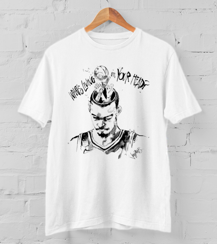 Victor Wembanyama What's Living In Your Head Sketch T-Shirt
