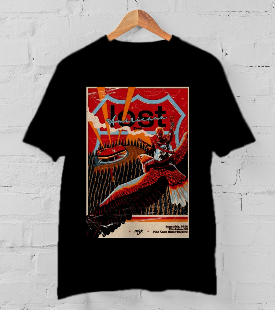 MCK Lost Americana Tour June 16 2026 Clarkston MI Pine Knob Music Theatre T-Shirt