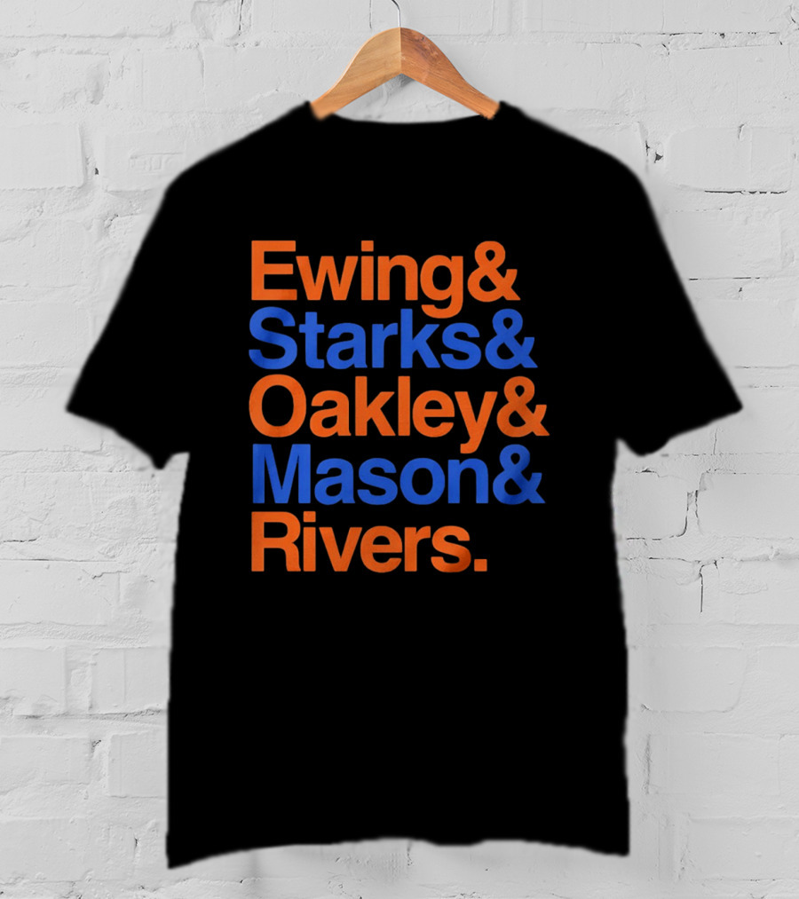 New York Knicks Ewing Starks Oakley Mason Rivers Legends T-Shirt