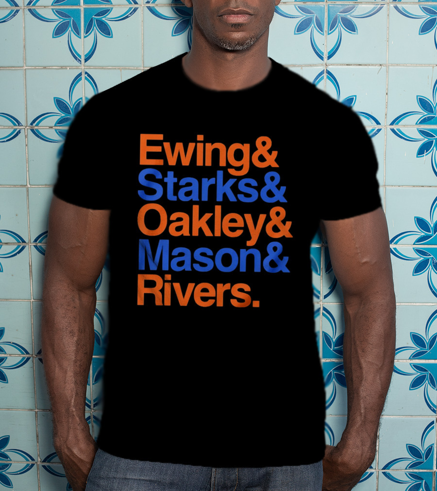 New York Knicks Ewing Starks Oakley Mason Rivers Legends T-Shirt