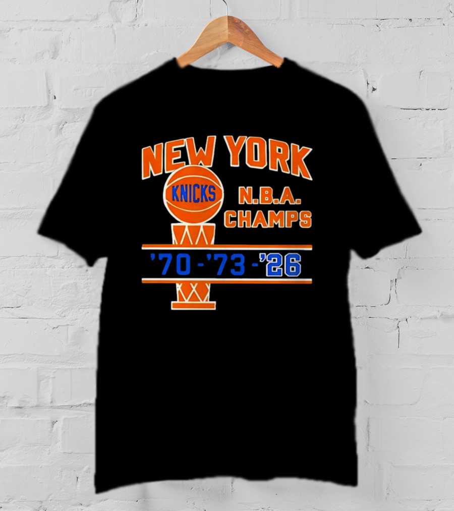 New York Knicks NBA Champs 1970 1973 2026 T-Shirt