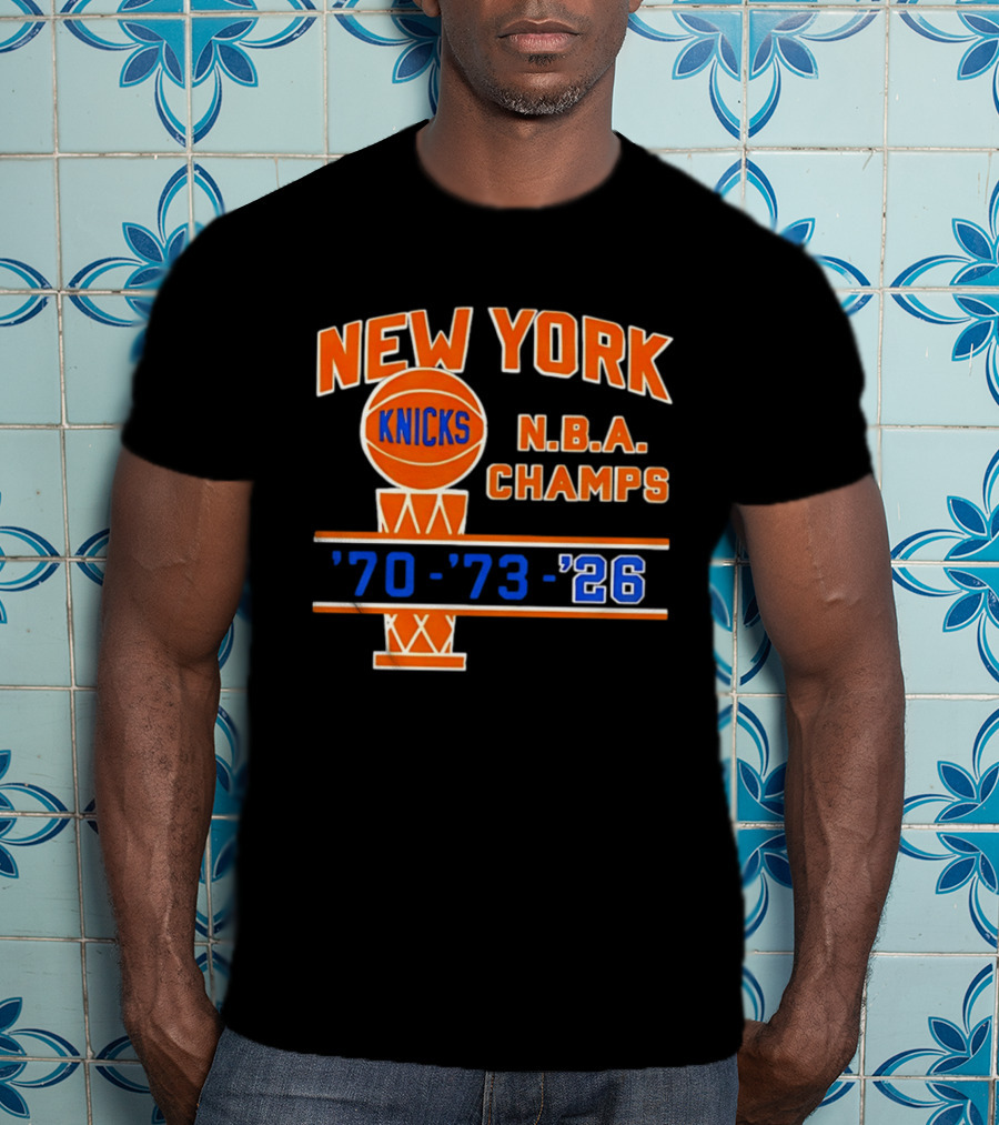 New York Knicks NBA Champs 1970 1973 2026 T-Shirt
