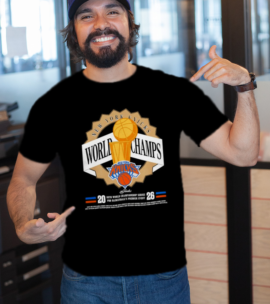 New York Knicks World Champs 2026 NBA Pro Basketball Event T-Shirt