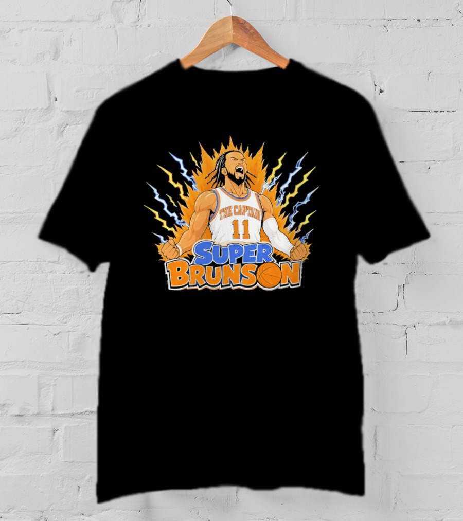 New York Knicks Super Brunson The Captain Son Goku T-Shirt