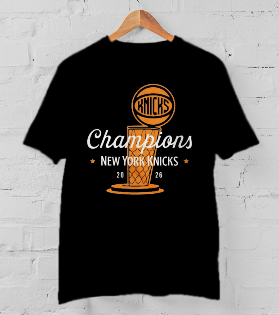 New York Knicks Champions 2026 Victory Basketball Knicks T-Shirt