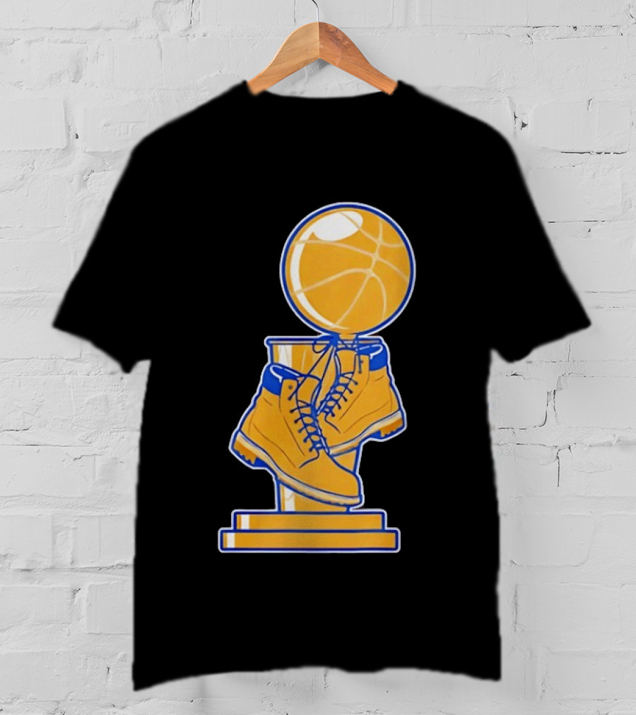 New York Basketball Trophy Golden Boots T-Shirt