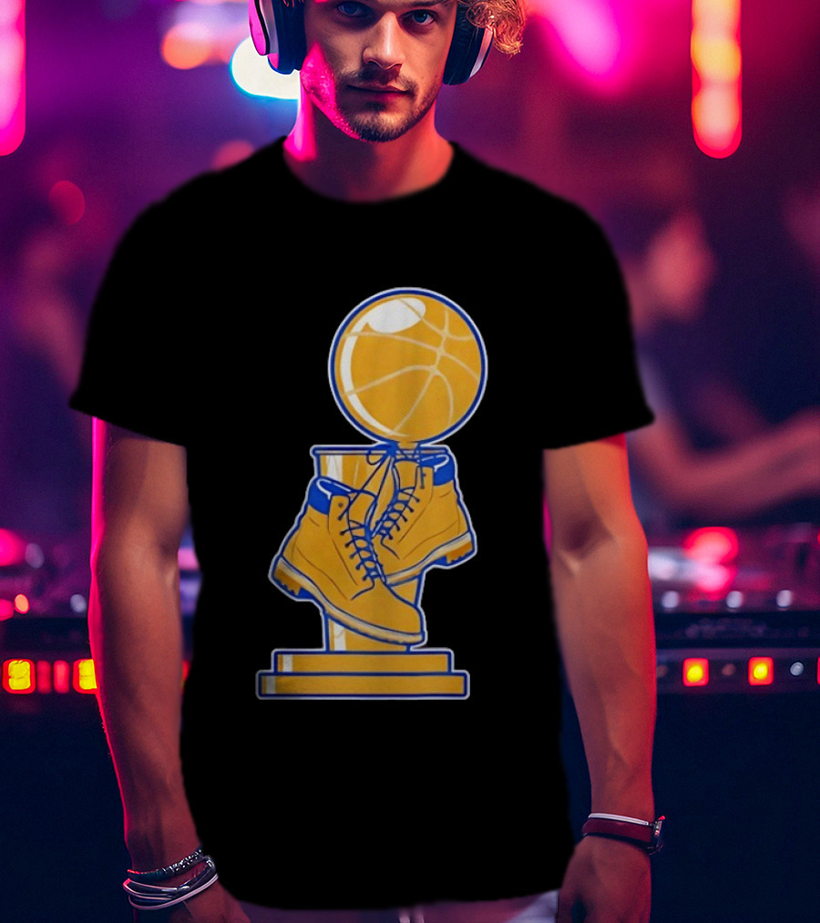 New York Basketball Trophy Golden Boots T-Shirt